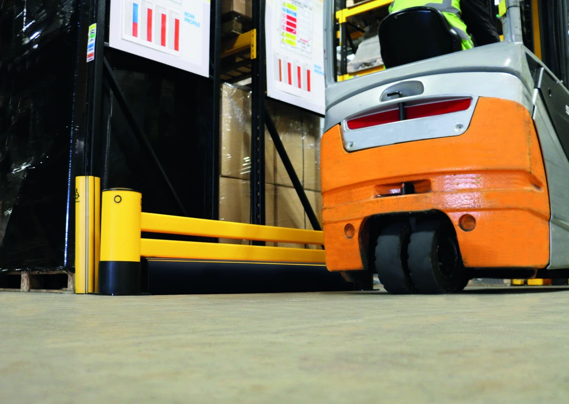 A-SAFE rack-end and forklift protection