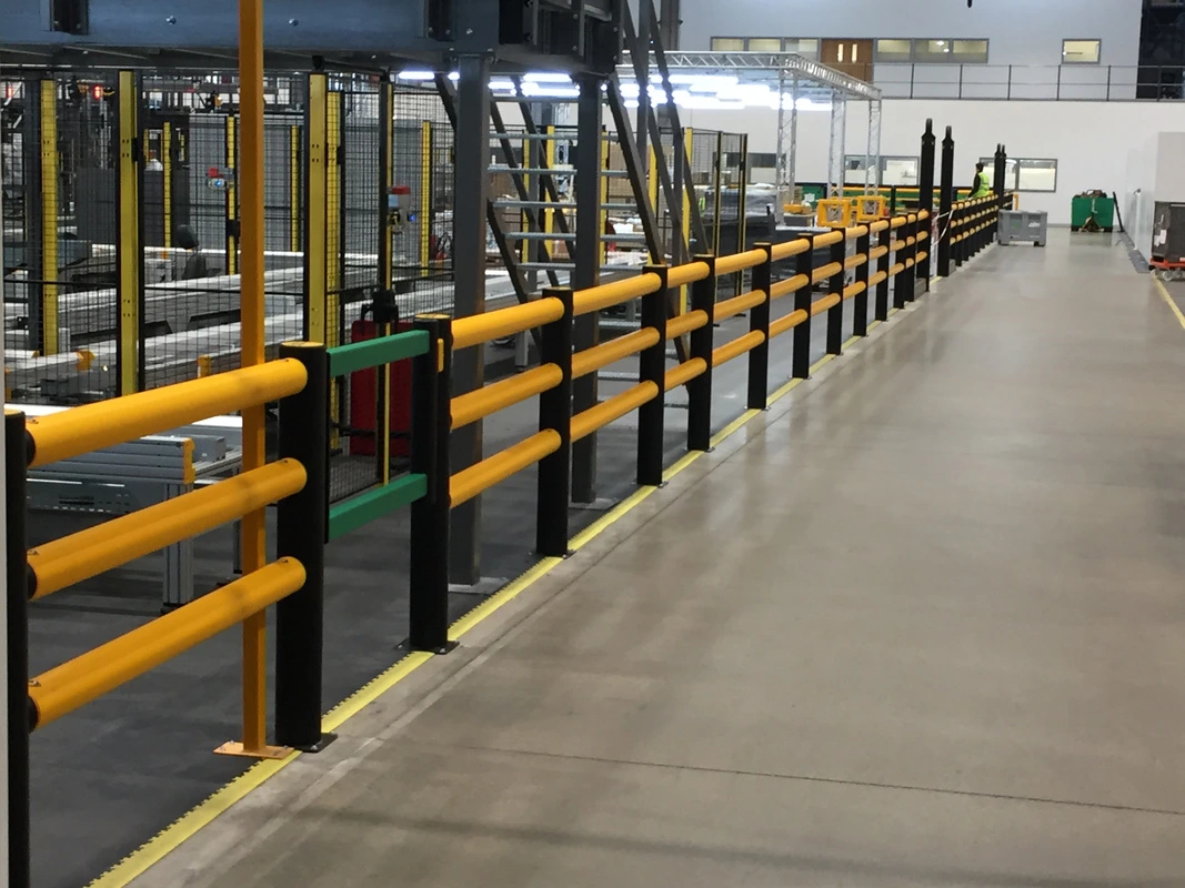 A-SAFE barrier installed beside production machinery